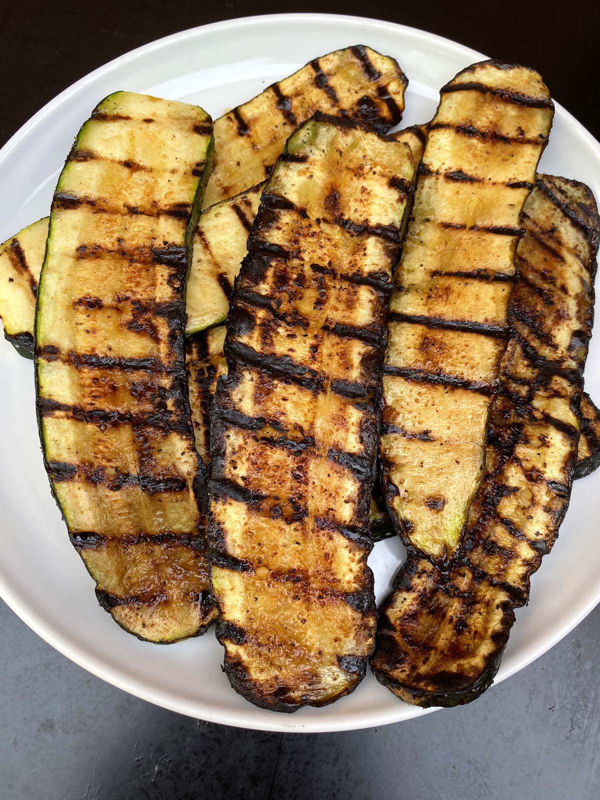 Grilled Balsamic Zucchini Slices – Melanie Cooks