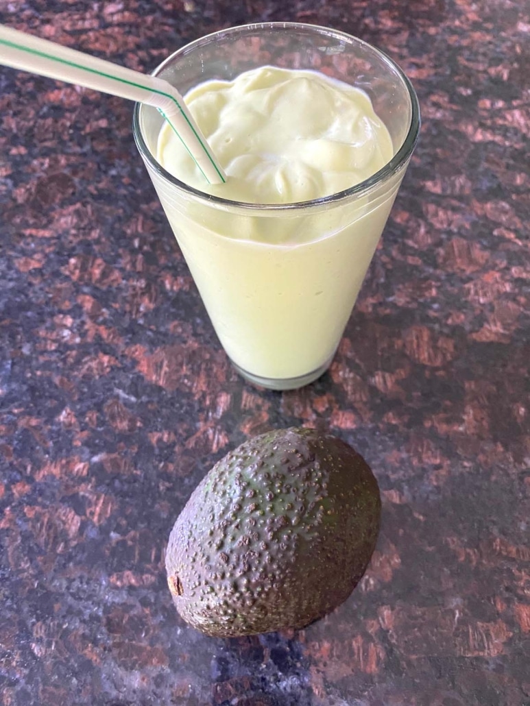 healthy avocado smoothie