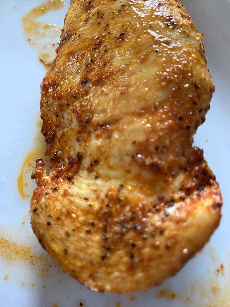 seasoned, low carb, Air Fryer Thin Sliced Chicken Breast