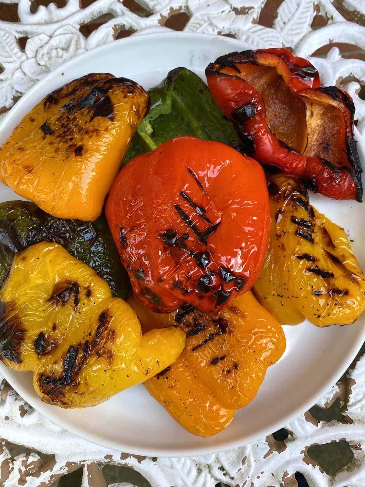 Grilled Bell Peppers – Melanie Cooks