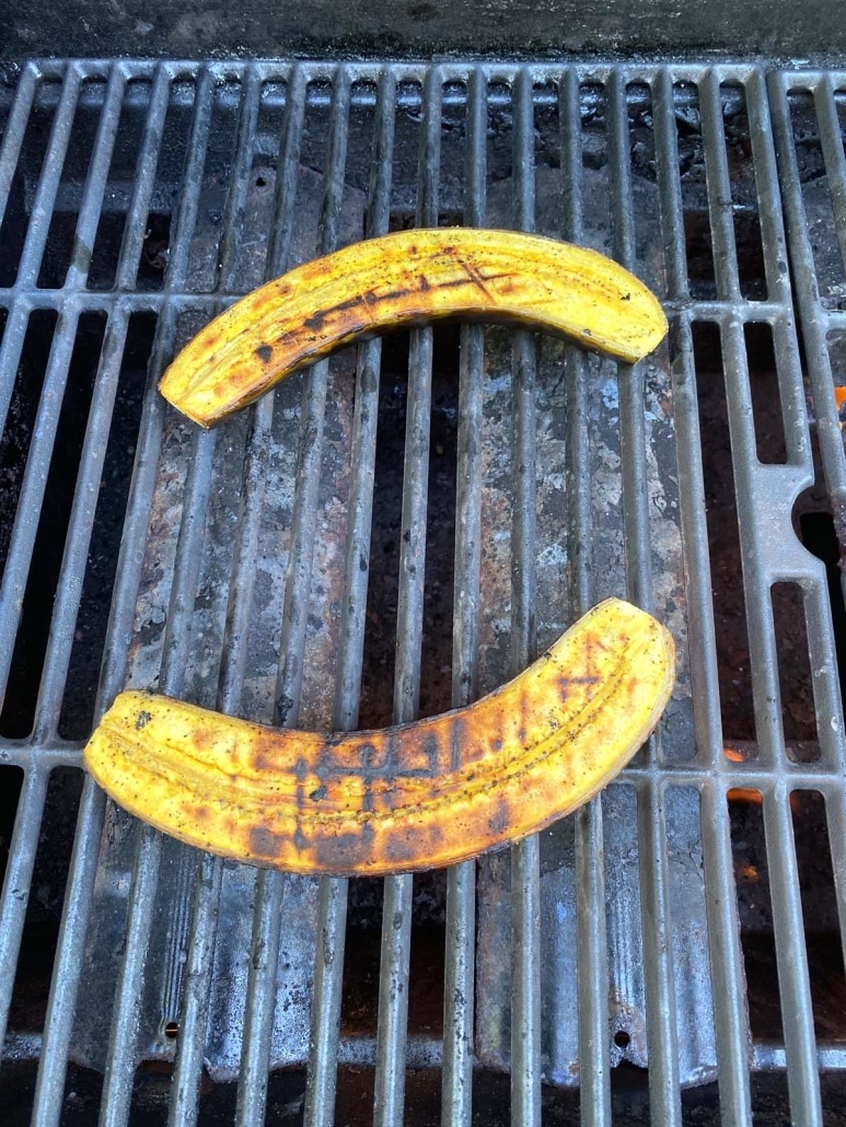 how to grill plantains