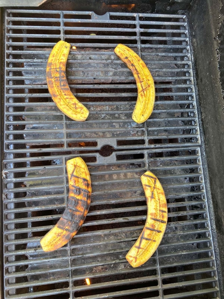 grilled ripe plantains