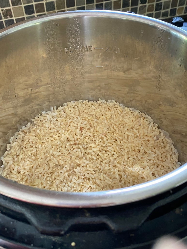 Brown Jasmine Rice Cooked In Instant Pot