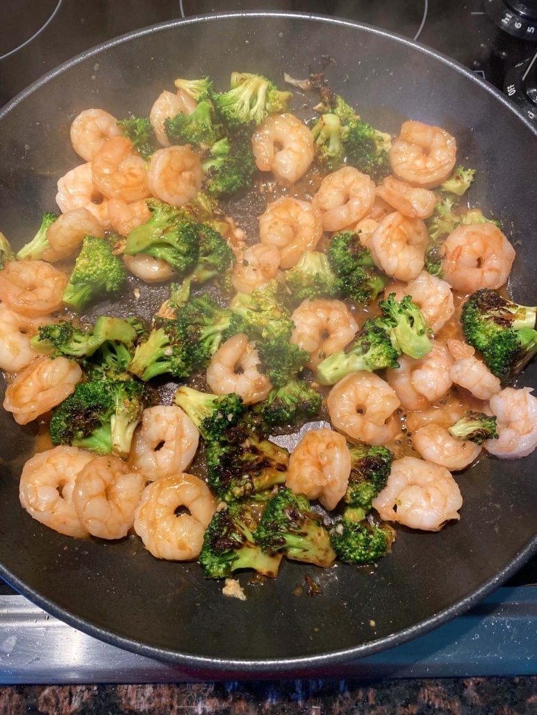 Shrimp And Broccoli Stir Fry in homemade sauce