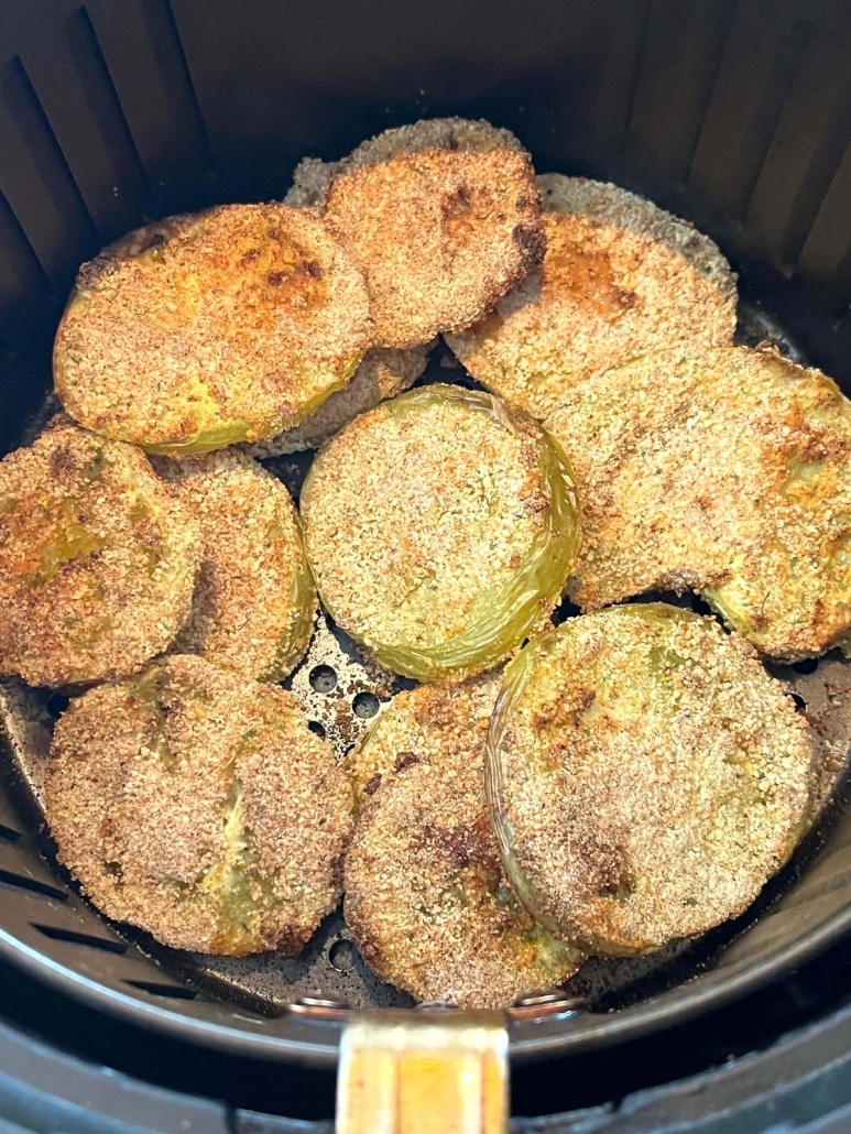 breaded green tomatoes in air fryer