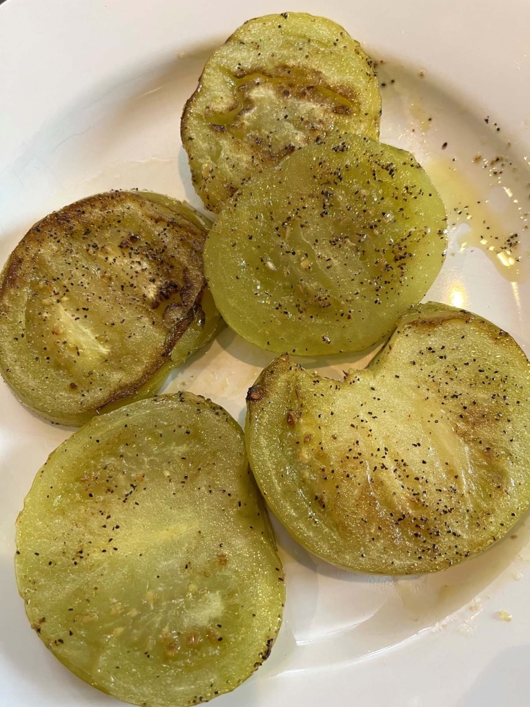 Fried Green Tomatoes No Breading