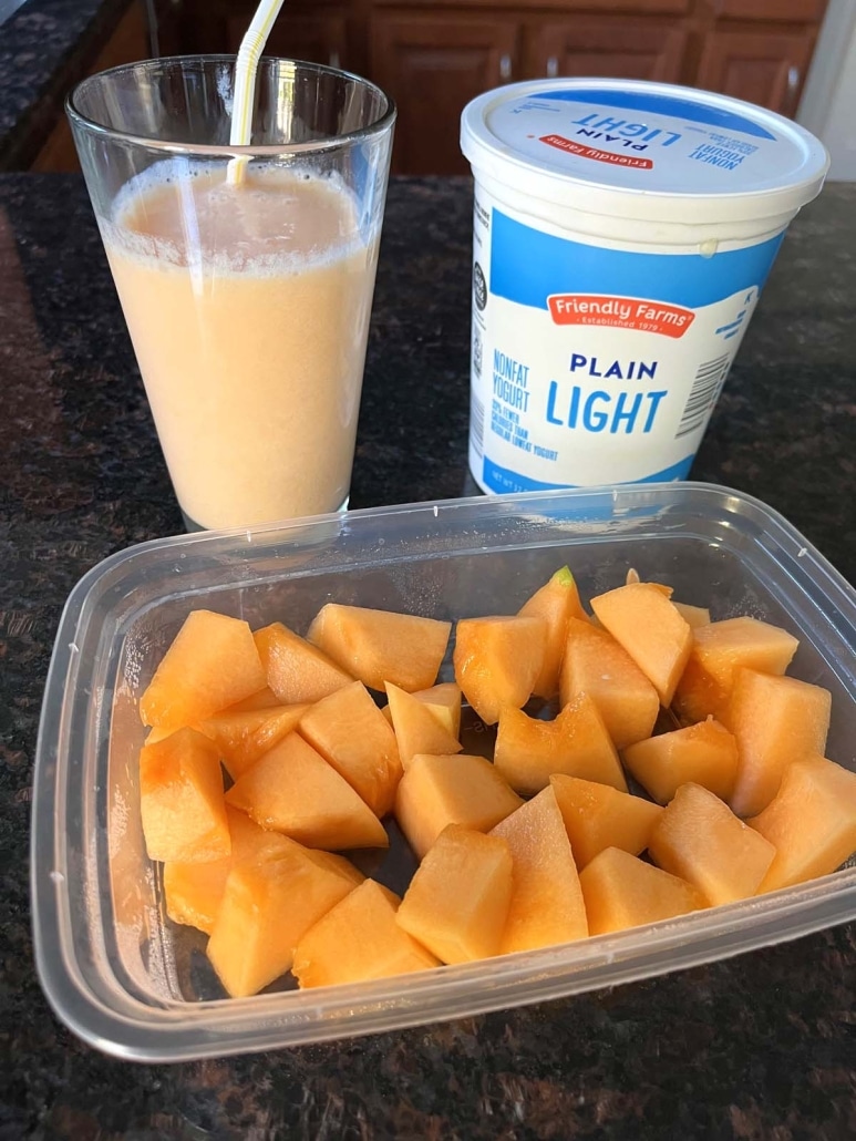 healthy cantaloupe smoothie