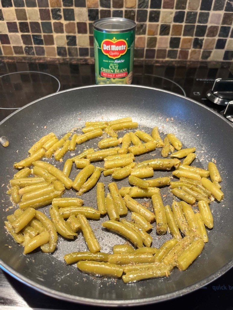 quick canned green beans