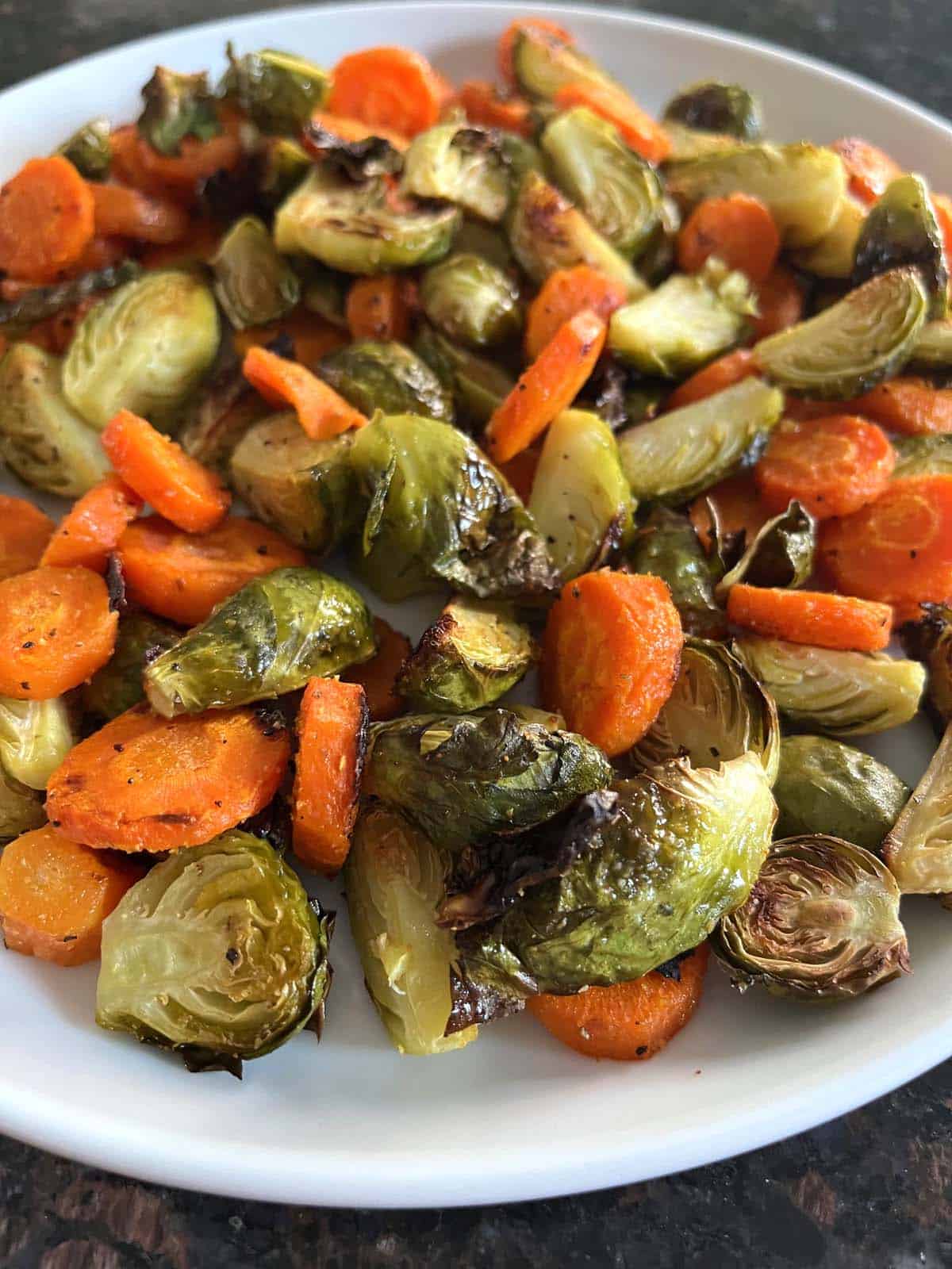 Roasted Brussels Sprouts And Carrots