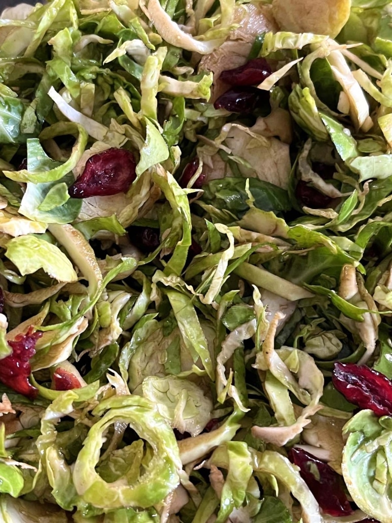 easy shaved brussels sprouts salad