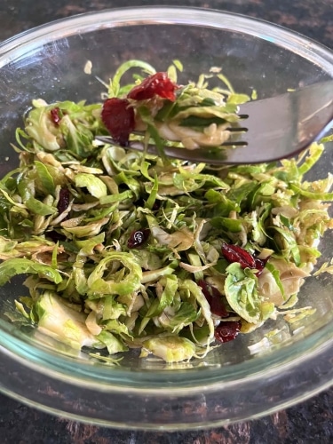 raw brussels sprouts salad