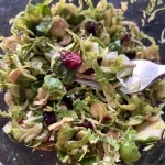 shaved brussel sprouts salad