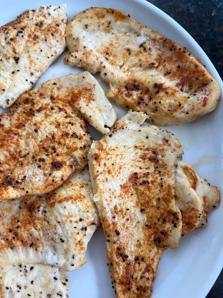 low carb, healthy dish of Baked Chicken Cutlets