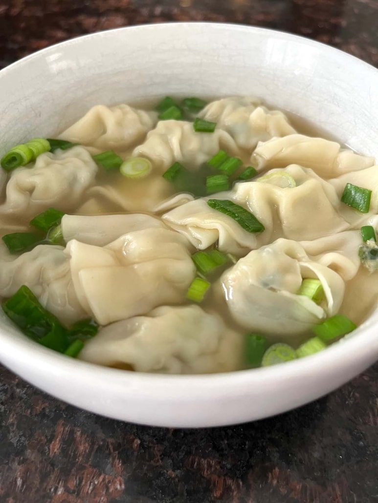 hot bowl of Dumpling Soup