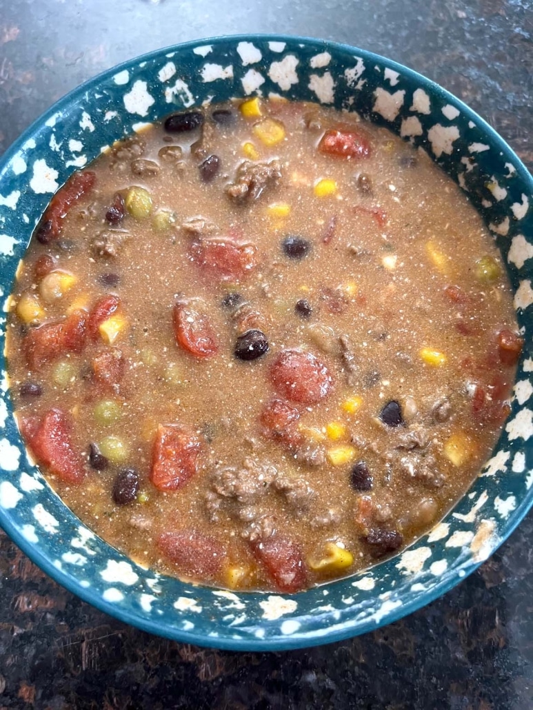 bowl of warm Santa Fe Soup