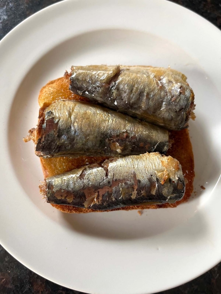 plate of Sardine Toast