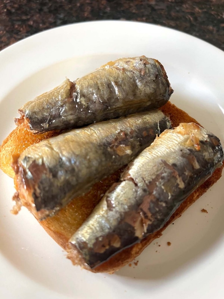 protein-packed snack Sardine Toast