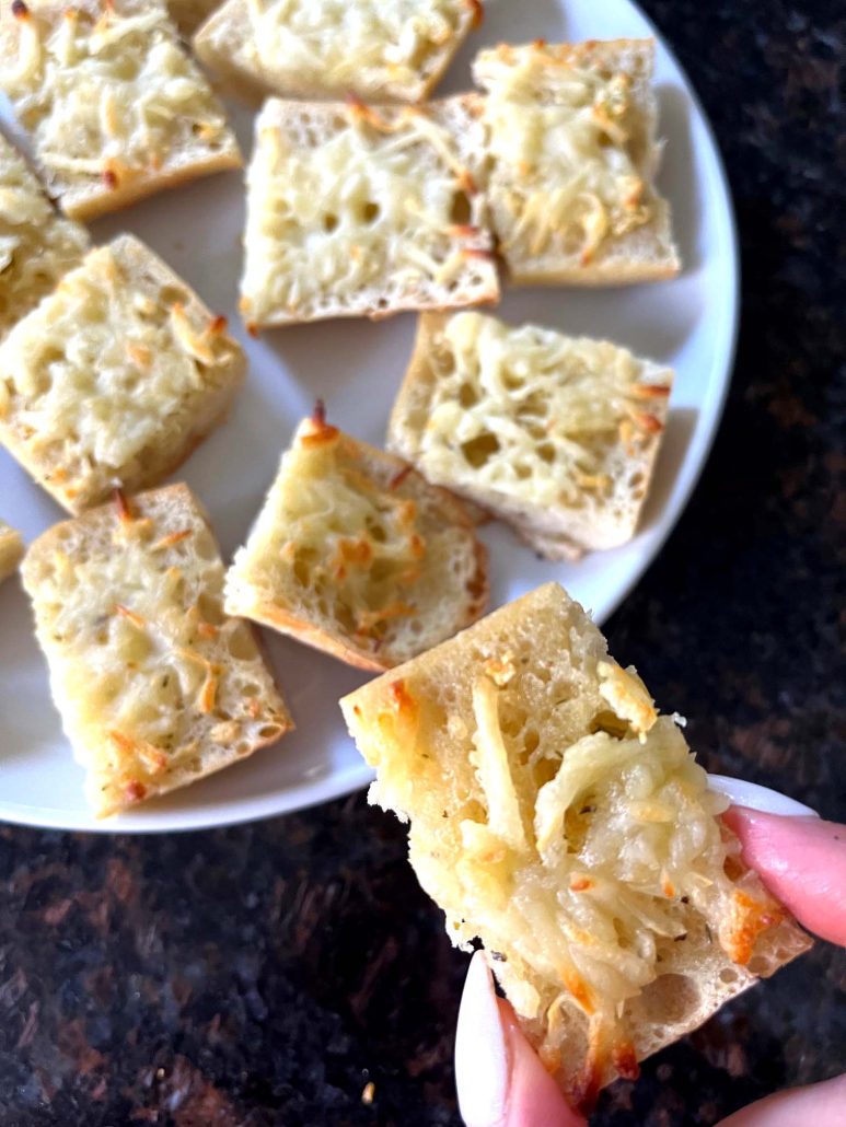 quick cheesy garlic bread