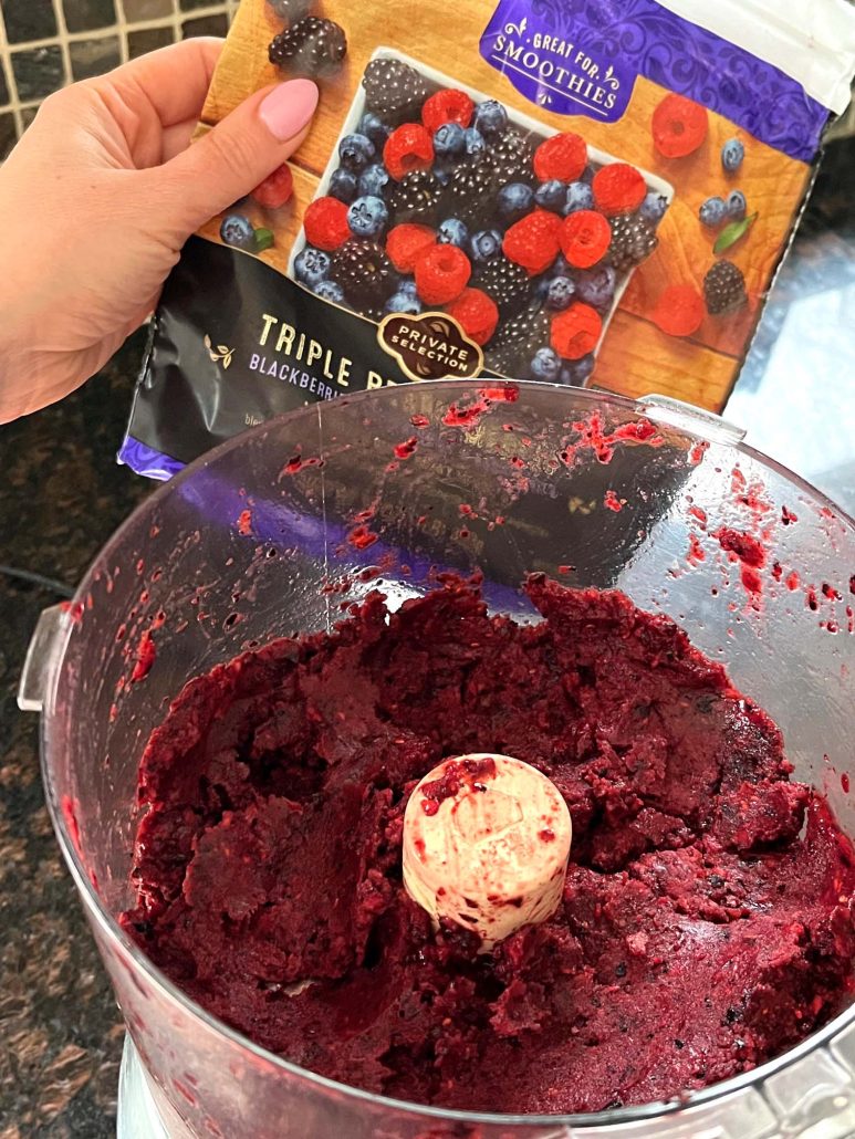 quick frozen berry sorbet