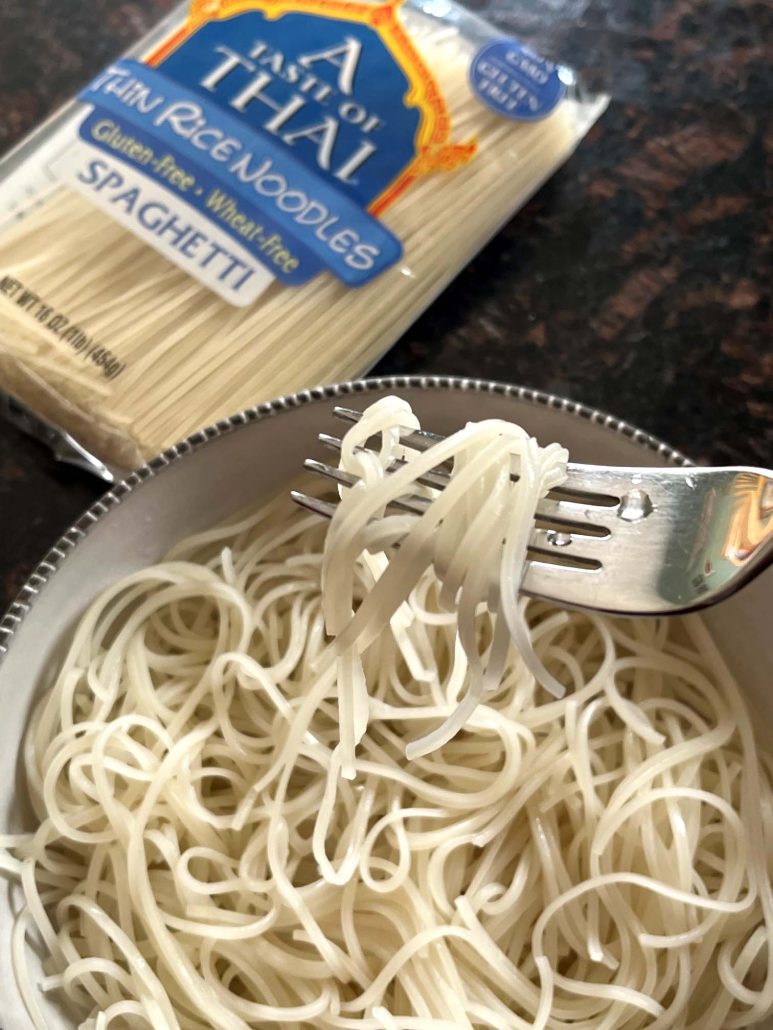 cooking rice noodles