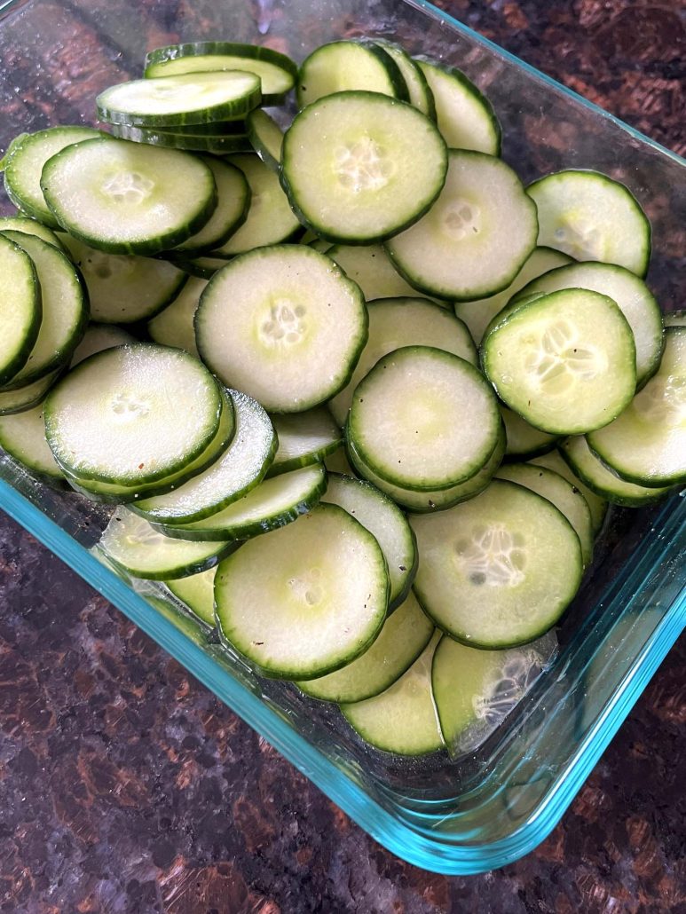 easy marinated cucumbers