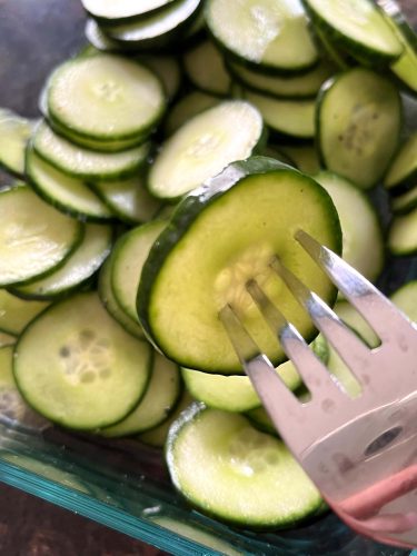 marinated cucumbers