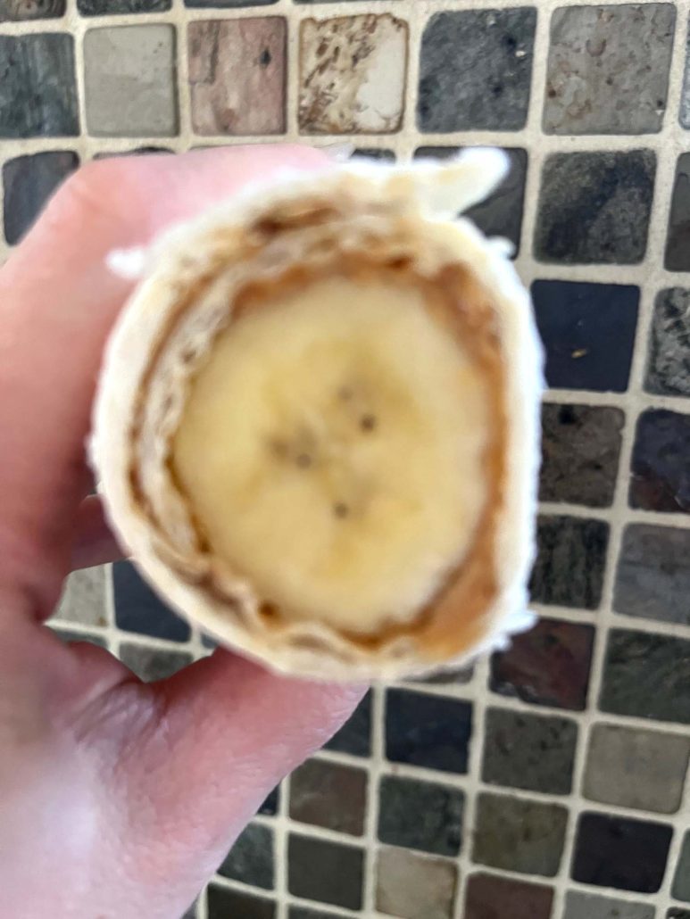 vegetarian banana wrap