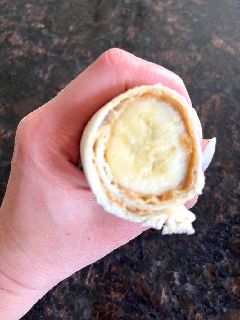 peanut butter banana tortilla wrap recipe