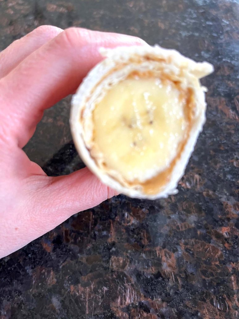 no-cook peanut butter wrap