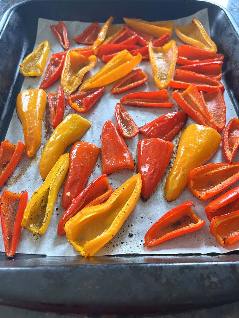 roasted mini bell peppers