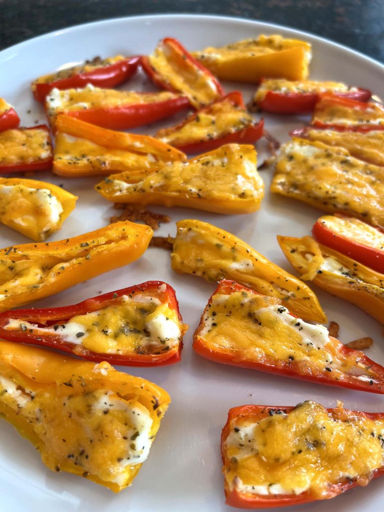 cheesy stuffed mini peppers