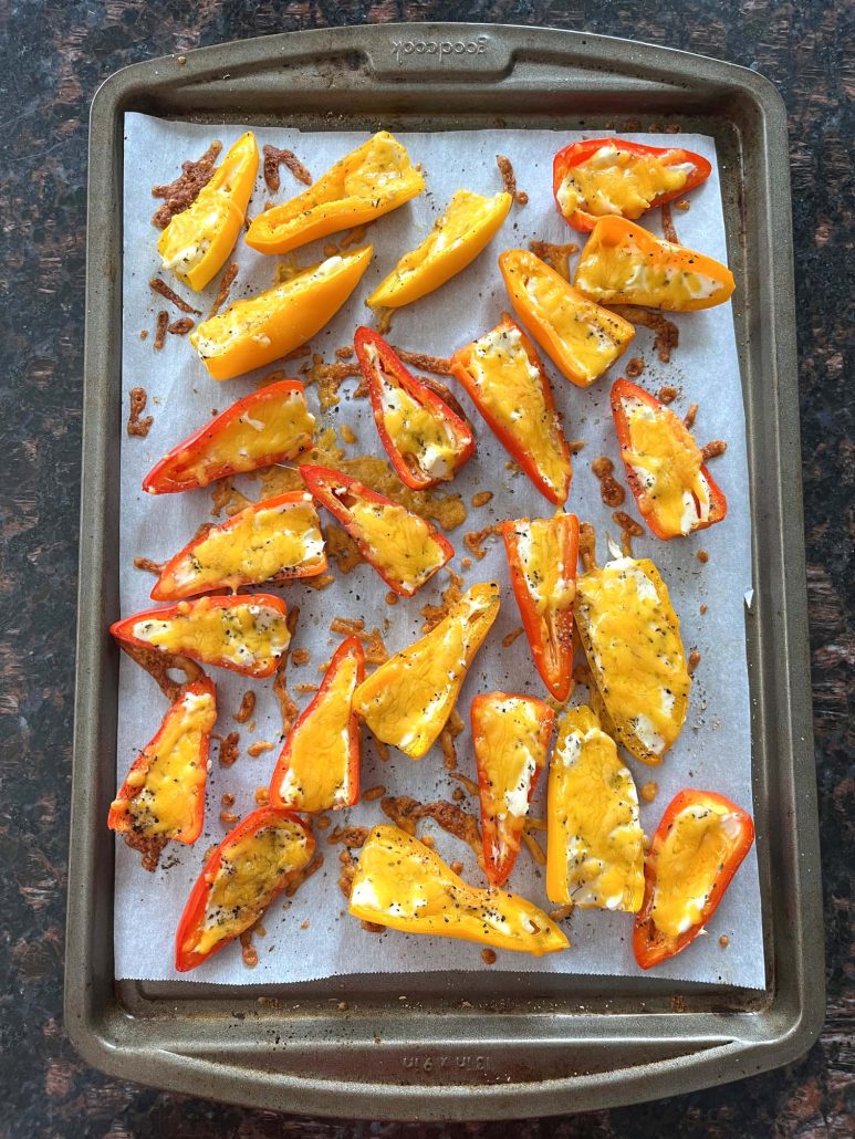 baked cream cheese mini peppers