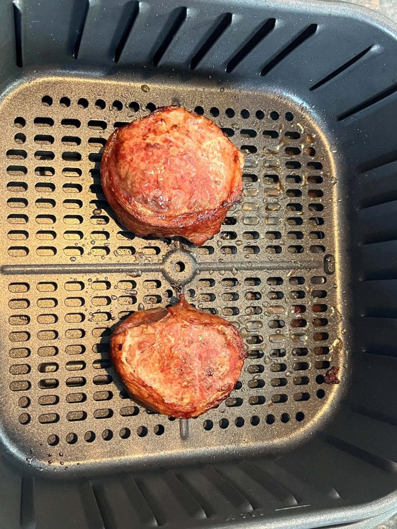 air fryer bacon steak