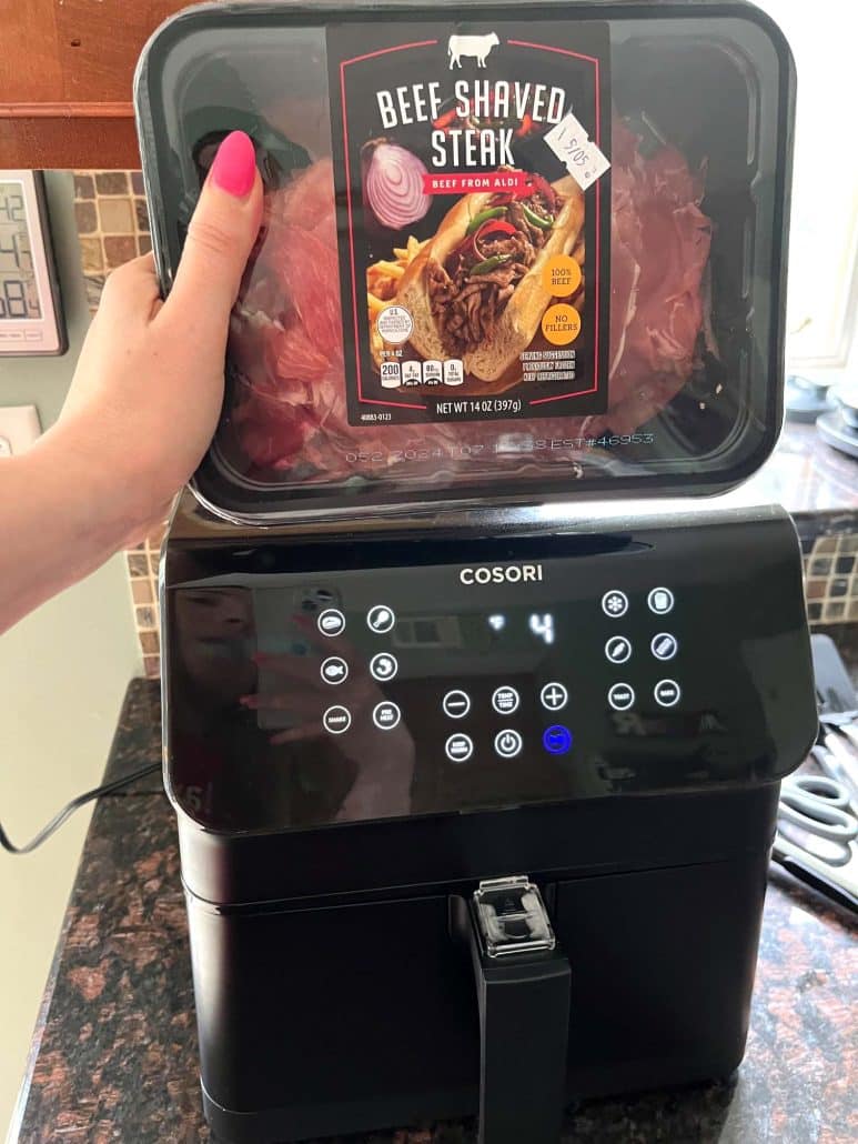 how to cook shaved steak in air fryer 