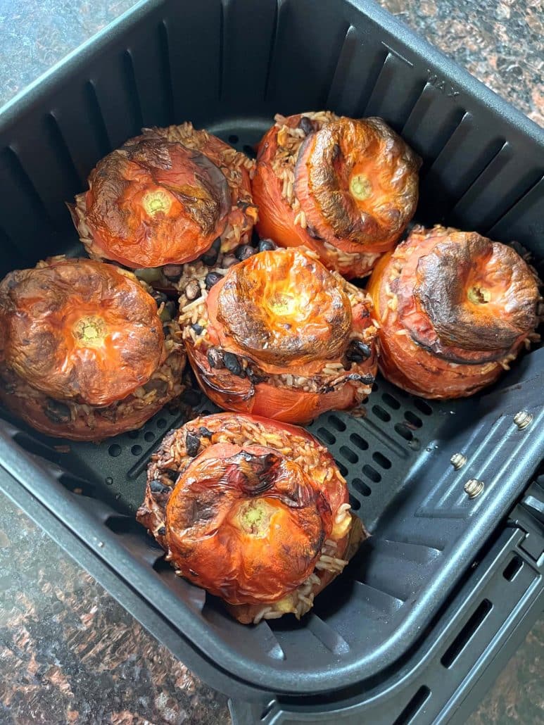 quick air fryer stuffed tomatoes