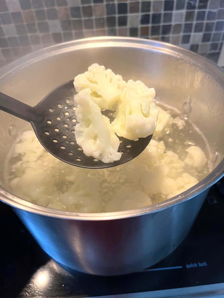 quick boiled cauliflower