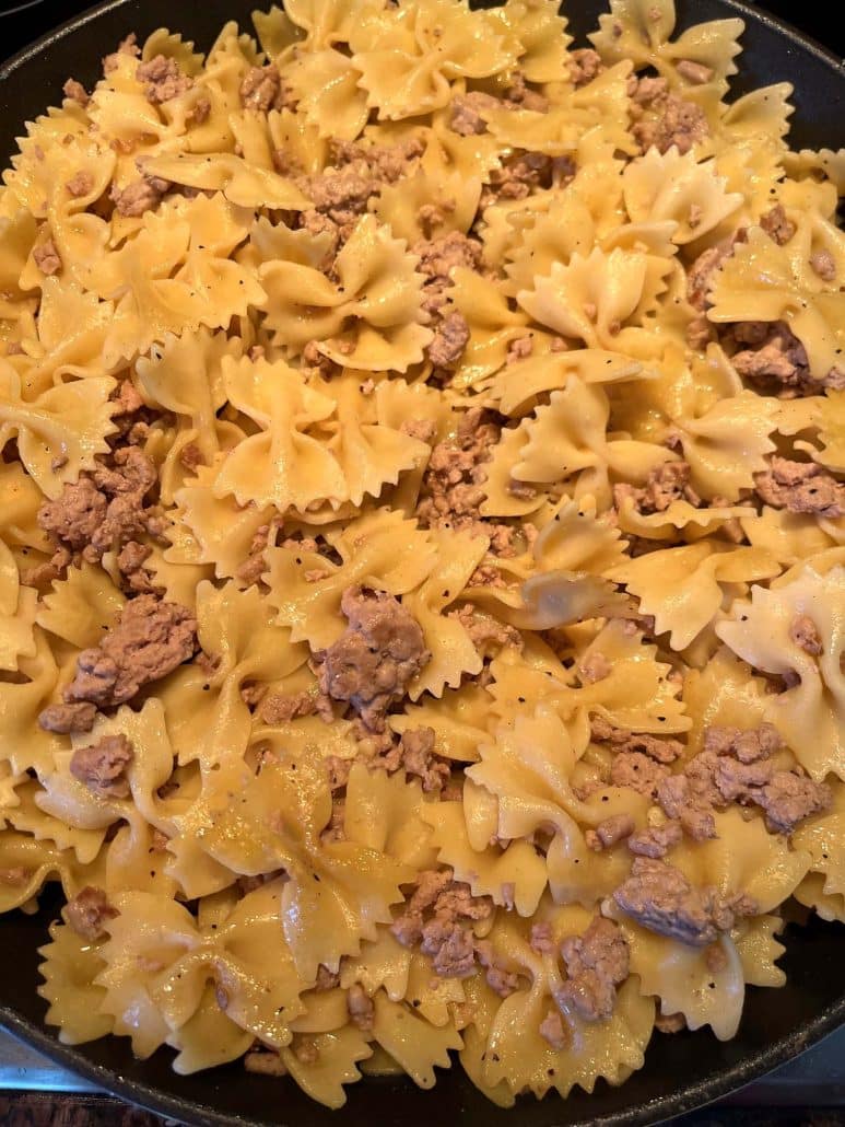 buttered turkey noodles