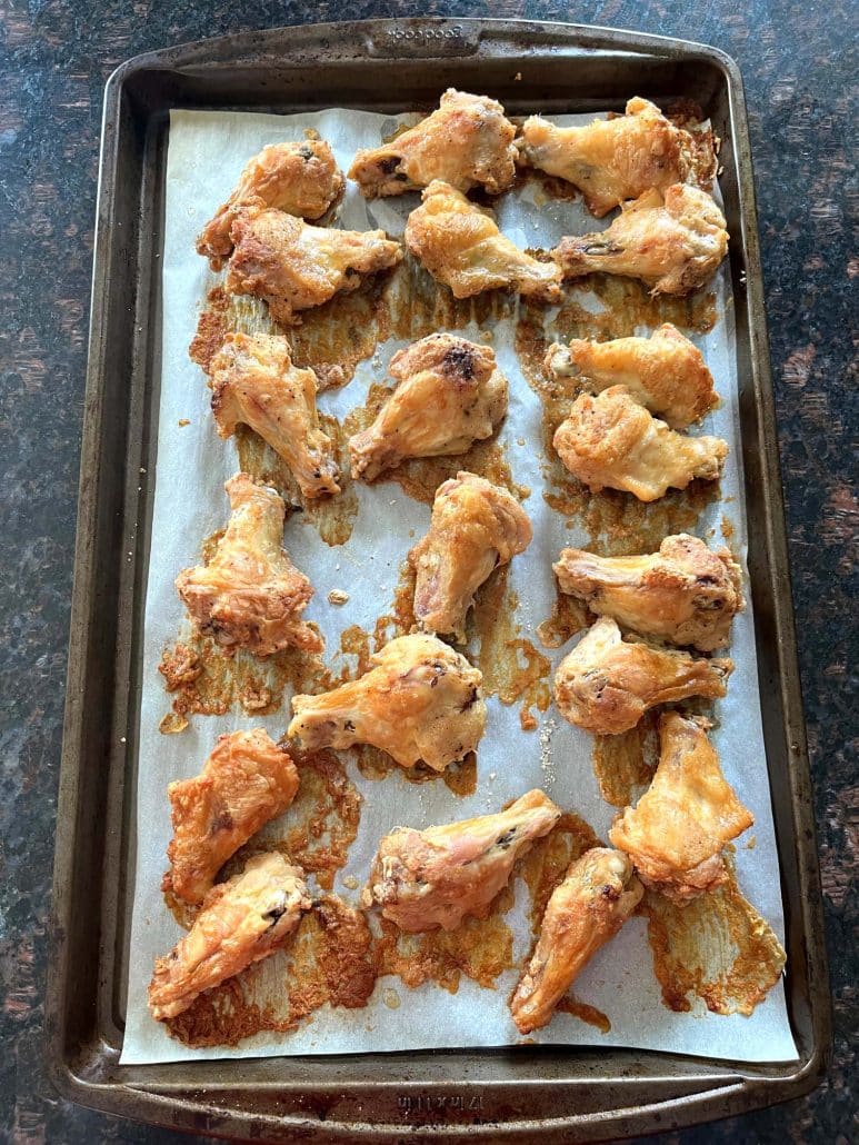 Crispy baked chicken wings