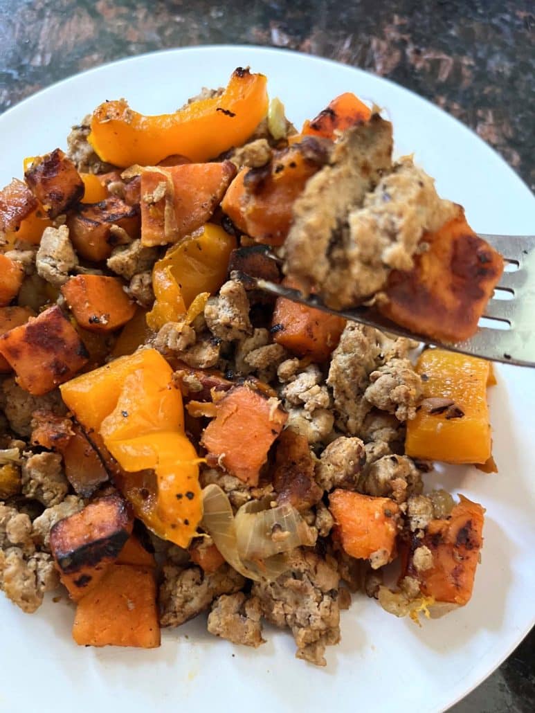 ground turkey vegetable skillet