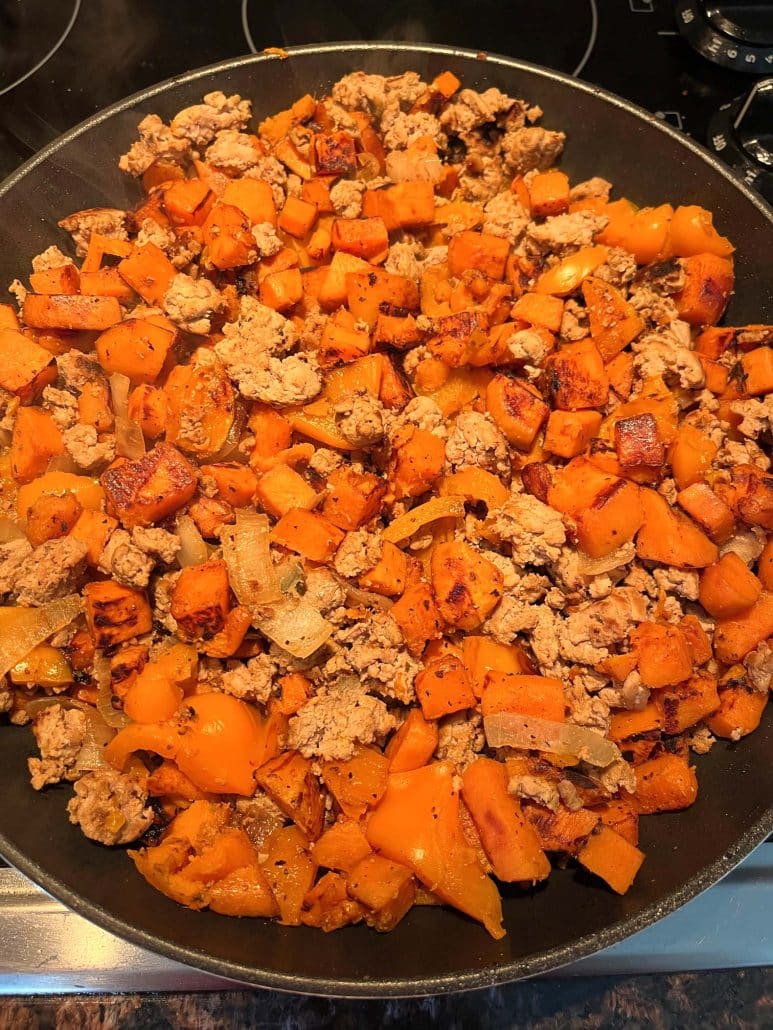 ground turkey sweet potato skillet