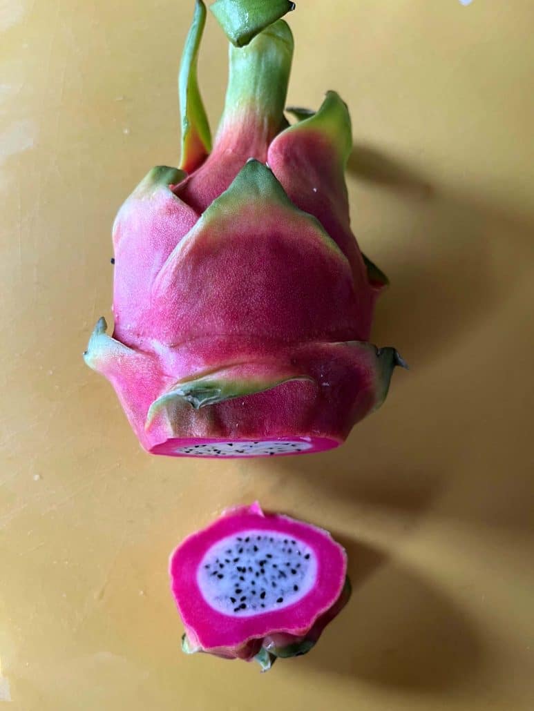 eating dragon fruit