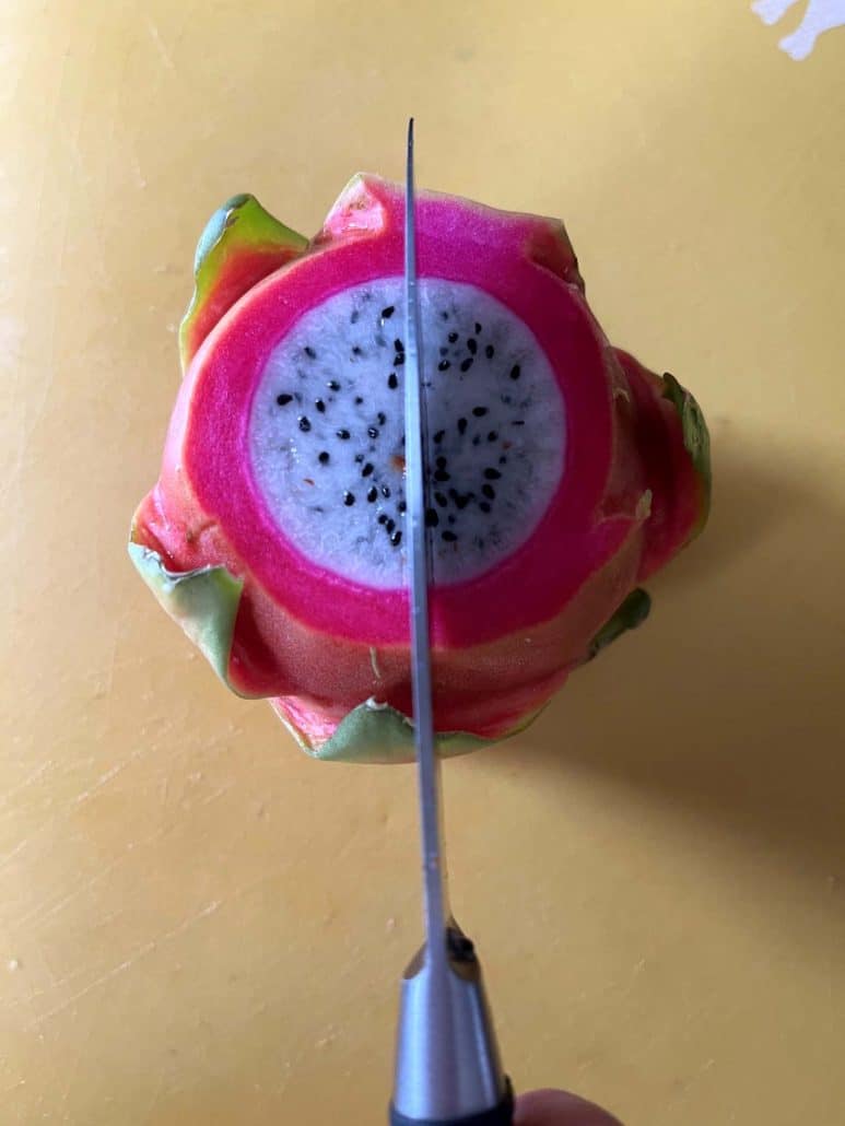 serving dragon fruit