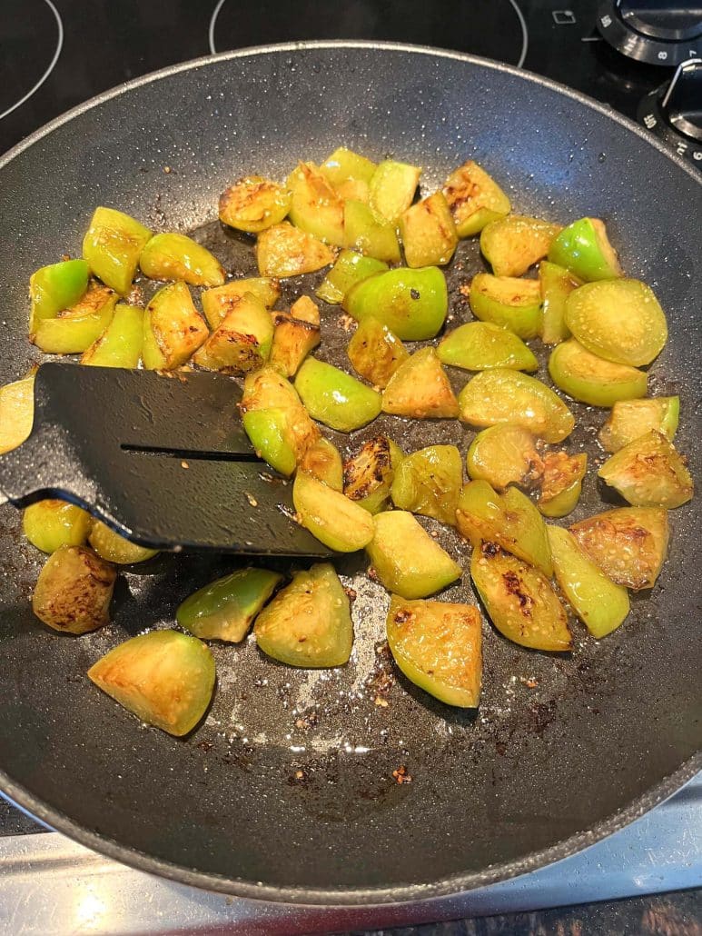 fried tomatillos side dish