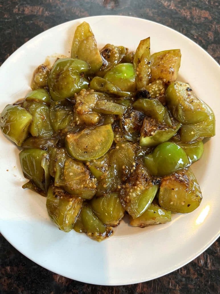 pan fried tomatillo recipe