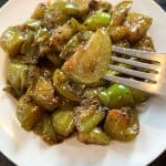 pan fried tomatillos