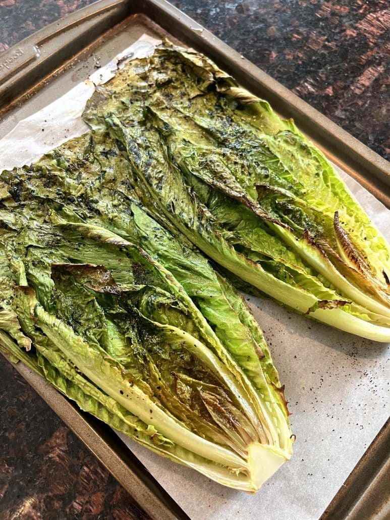 roasted romaine hearts