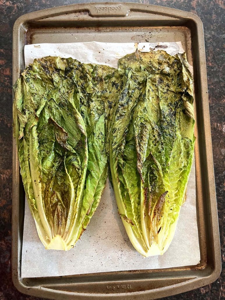 roasted lettuce recipe