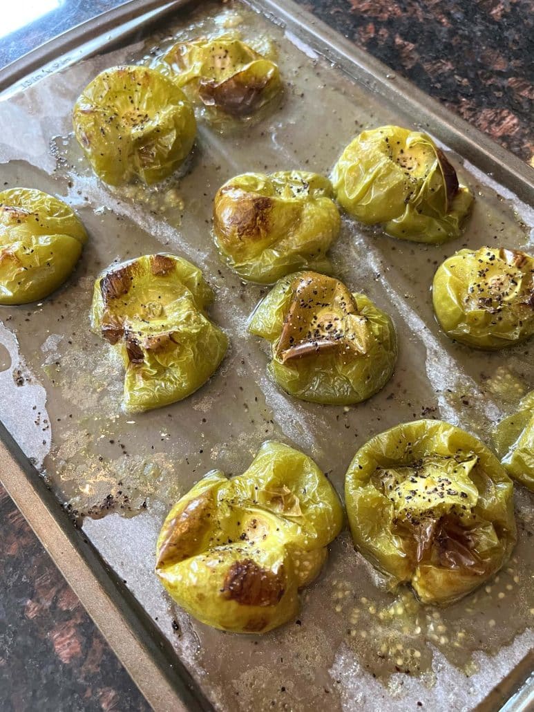 roasted tomatillos