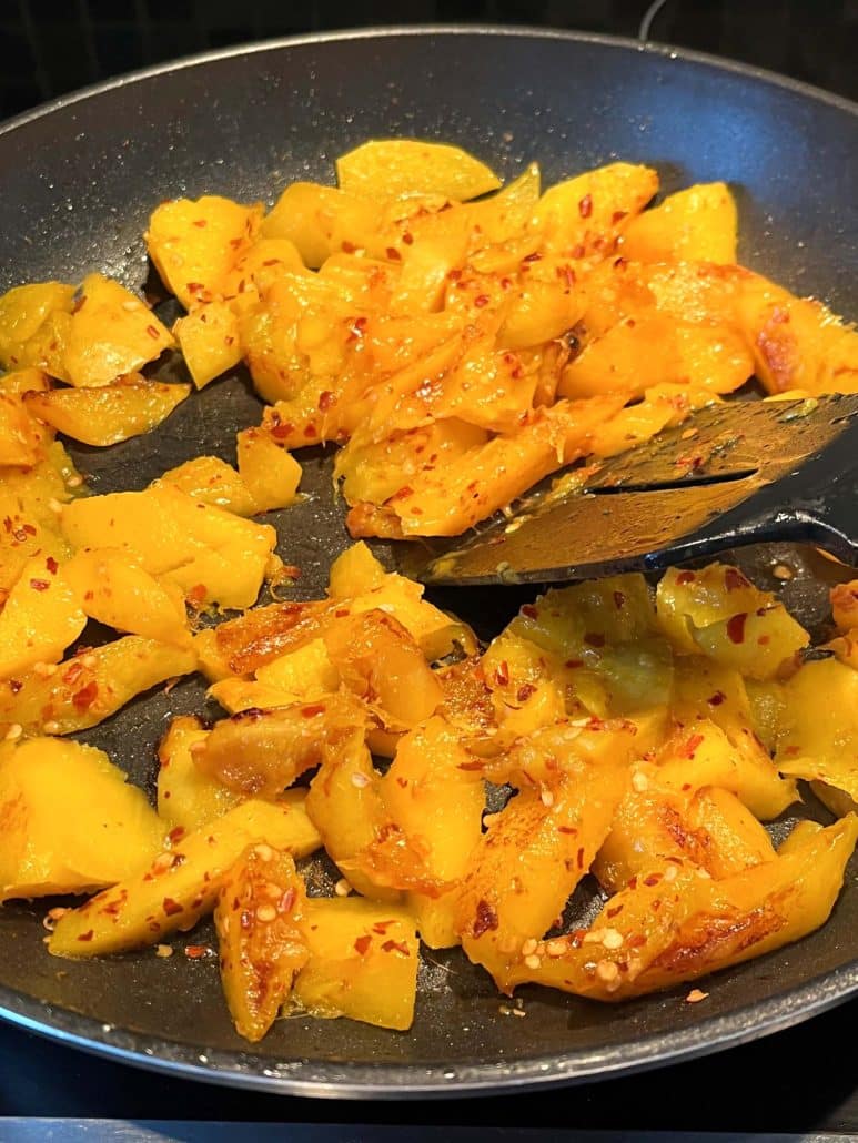 caramelized spicy mango