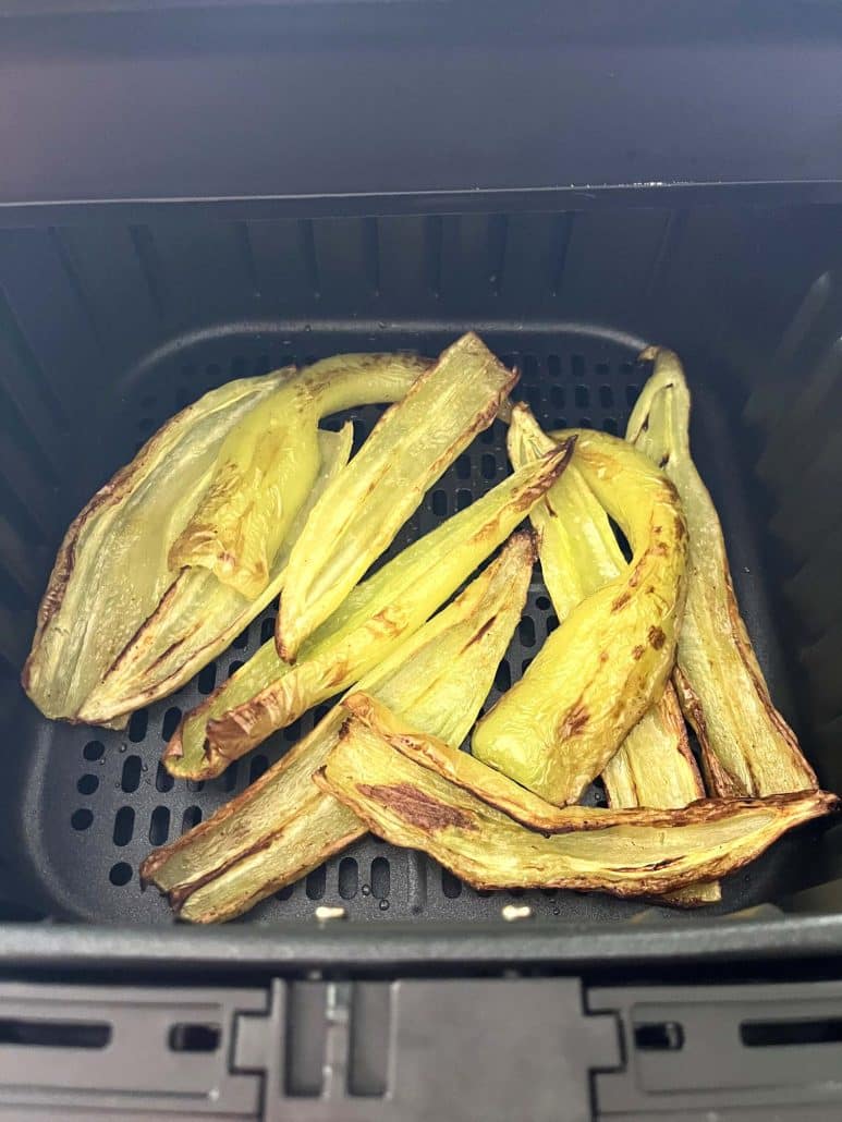 spicy air fryer banana peppers